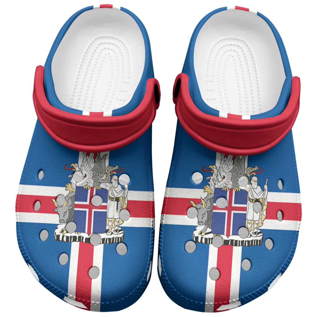 Iceland Clogs Shoes Flag Color Inspiration - Wonder Print Shop