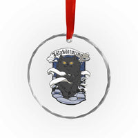 Icelandic Xmas Crystal Glass Ornament Yule Cat Jolakotturinn Xmas Eve TS09