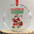 Id Rather Be Fishing Crystal Glass Ornament Funny Christmas Holiday Gift - Wonder Print Shop