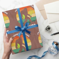 Id Rather Be Playing Tennis Wrapping Paper Roll Vintage Retro Bigfoot Tennis Player Gift - Wonder Print Shop
