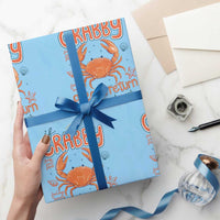 If Crabby Please Return To The Beach Wrapping Paper Roll Funny Crab Summer Vacatiion