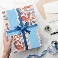 If Crabby Please Return To The Beach Wrapping Paper Roll Funny Crab Summer Vibes