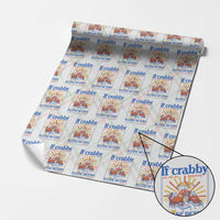 If Crabby Please Return To The Beach Wrapping Paper Roll Funny Summer Crab