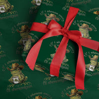 If I Shenan Once I Will Shenanigan Funny Frog Cowboy Wrapping Paper Roll St Patricks Day Shenanigans Humor
