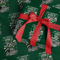 If I Shenan Once I Will Shenanigan Wrapping Paper Roll St Patricks Day Raccoon