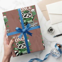 If I Shenan Once I Will Shenanigan Wrapping Paper Roll St Patricks Day Raccoon