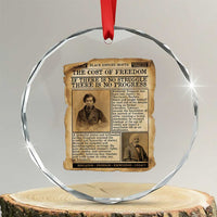 If There Is No Struggle No Progress Crystal Glass Ornament Frederick Douglass Newspaper - Wonder Print Shop