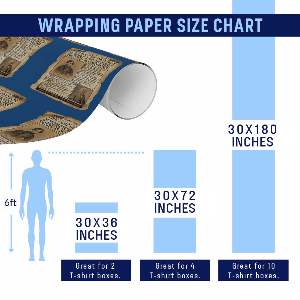 If There Is No Struggle No Progress Wrapping Paper Roll Frederick Douglass Newspaper - Wonder Print Shop