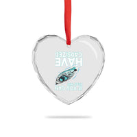 If You Can Read This I Have Capsized Heart Crystal Glass Ornament Funny Boating - Wonder Print Shop