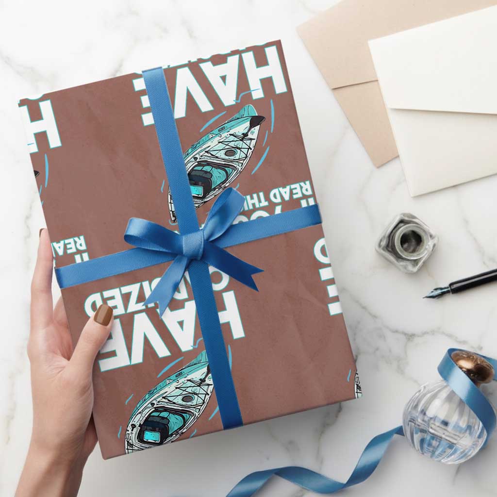 If You Can Read This I Have Capsized Wrapping Paper Roll Funny Boating - Wonder Print Shop