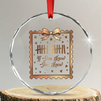 If You Know You Know Six Seven Meme Crystal Glass Ornament African American Gift