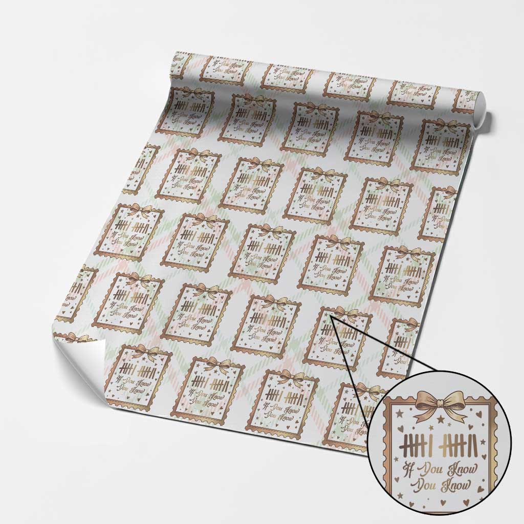If You Know You Know Six Seven Meme Wrapping Paper Roll African American Gift