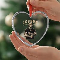 IGBBMN Buff George Washington Parody Heart Crystal Glass Ornament It’s Gonna Be Bad Funny Ironic Patriotic Founding Father