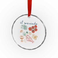 Il Mercato Italian Food Market Aesthetic Crystal Glass Ornament Summer Amalfi Coast La Dolce Vita TS02