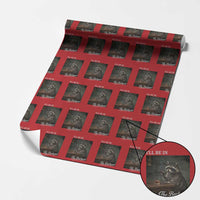 I'll Be in the Backyard Wrapping Paper Roll Funny Whiskey Cigar Raccoon Dad Meme