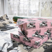I'll Take My Whiskey Neat Because F Ice Wrapping Paper Roll Smoking and Drinking Bigfoot Subtle Political Resistance