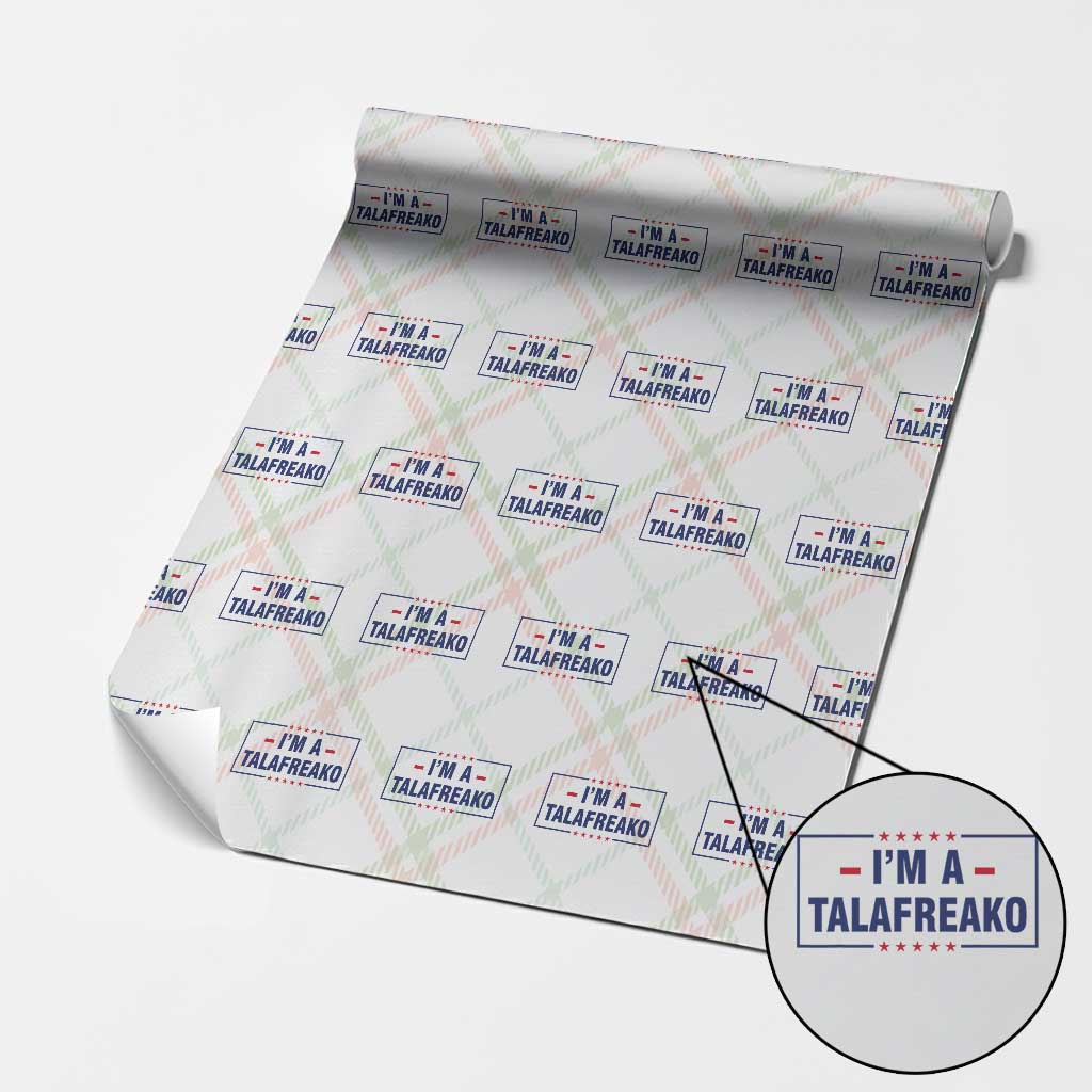 I'm A Talafreako Patriotic Voter Wrapping Paper Roll James Talarico Political Supporter Stars Election Box