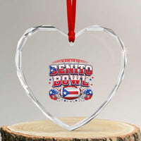 I’m Here for the Benito Bowl Heart Crystal Glass Ornament Funny Music Fan Football Game Day