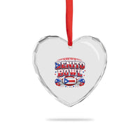 I’m Here for the Benito Bowl Heart Crystal Glass Ornament Funny Music Fan Football Game Day