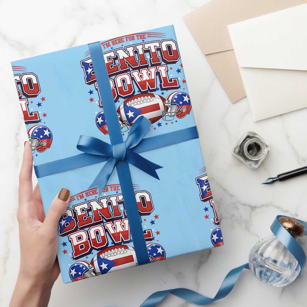 I’m Here for the Benito Bowl Wrapping Paper Roll Funny Music Fan Football Game Day