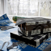 I'm Just Here to Pay for Everything Wrapping Paper Roll Funny Grandpa Dad Humor Gift