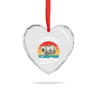 I'm Just Here to Pay for Everything Heart Crystal Glass Ornament Funny Dad Grandpa Joke