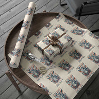 I'm Just Mad As Hell Cause I Love This Place Wrapping Paper Roll Vintage Statue of Liberty Patriotic Retro Flora
