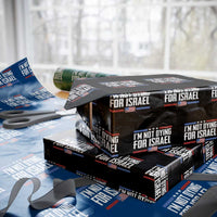 I’m Not Dying For Israel America First Political Statement Wrapping Paper Roll Red White Blue Patriotic Military Protest