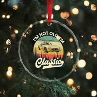 I'm Not Old I'm Classic Crystal Glass Ornament Retro Sports Car Euro Classic