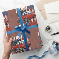 I'm Not Old I'm Classic Wrapping Paper Roll American Classic Collector Car US Flag