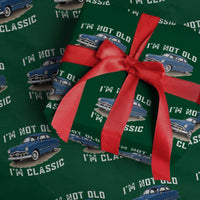 I'm Not Old I'm Classic Wrapping Paper Roll Vintage 1949 Classic American Coupe Car