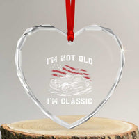 I'm Not Old I'm Classic Heart Crystal Glass Ornament 1941 American Classic Hotrod