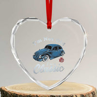 I'm Not Old I'm Classic Heart Crystal Glass Ornament Vintage Distressed Classic Bug Travel