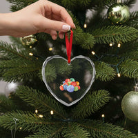 I’m OK Heart Crystal Glass Ornament Cat Tangled In Yarn Funny Crochet Gift - Wonder Print Shop