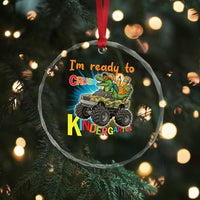 Im Ready To Crush Kindergarten Crystal Glass Ornament Dinosaur Driving Truck Gift - Wonder Print Shop