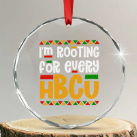 I’m Rooting for Every HBCU Crystal Glass Ornament Black Pride Support Alumni Students Culture Lovers