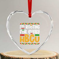 I’m Rooting for Every HBCU Heart Crystal Glass Ornament Black Pride Support Alumni Students Culture Lovers