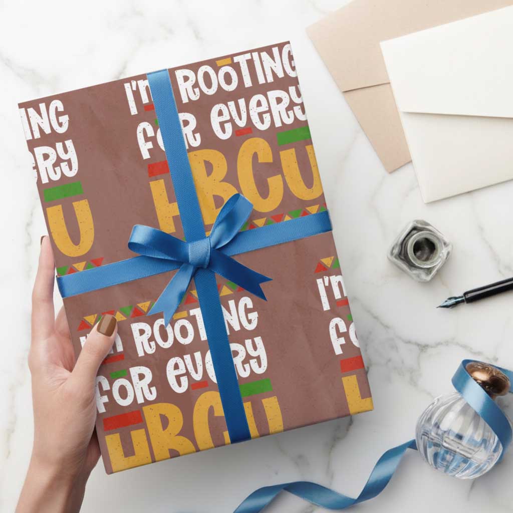 I’m Rooting for Every HBCU Wrapping Paper Roll Black Pride Support Alumni Students Culture Lovers
