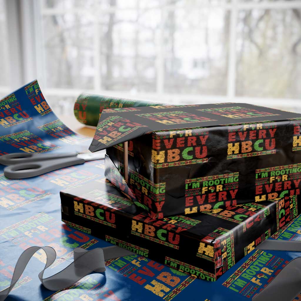 I’m Rooting for Every HBCU Wrapping Paper Roll Pan African Pride College Support Statement