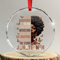 I'm The Storm Black Women Crystal Glass Ornament Juneteenth Black History Melanin - Wonder Print Shop