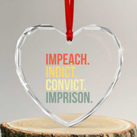 Impeach Indict Convict Imprison Heart Crystal Glass Ornament Subtle FDT