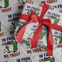 In Frog We Trust Wrapping Paper Roll Patriotic Portland Frogs Protest - Wonder Print Shop