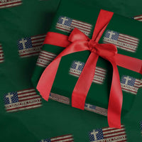 In God We Trust Christian US Flag Wrapping Paper Roll