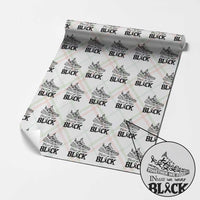 In May We Wear Black Wrapping Paper Roll Melanoma Support Family Gift