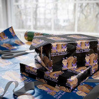 In May We Wear Purple Lupus Awareness Wrapping Paper Roll Purple Ribbon