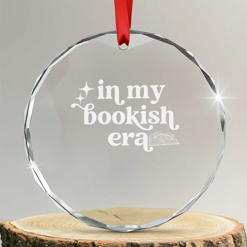 In My Bookish Era Reading Gift Crystal Glass Ornament Book Lover