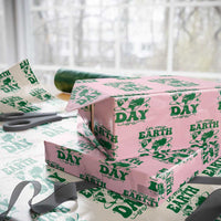 In My Earth Day Era Wrapping Paper Roll Cute Groovy Planet Heart - Wonder Print Shop