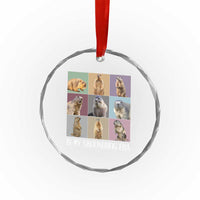 In My Groundhog Era Crystal Glass Ornament Funny Woodchuck TS02