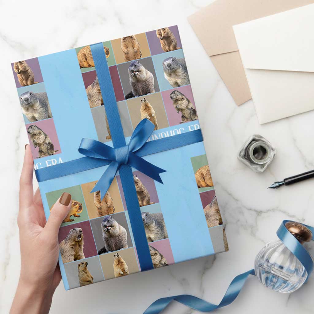 In My Groundhog Era Wrapping Paper Roll Funny Woodchuck - Wonder Print Shop