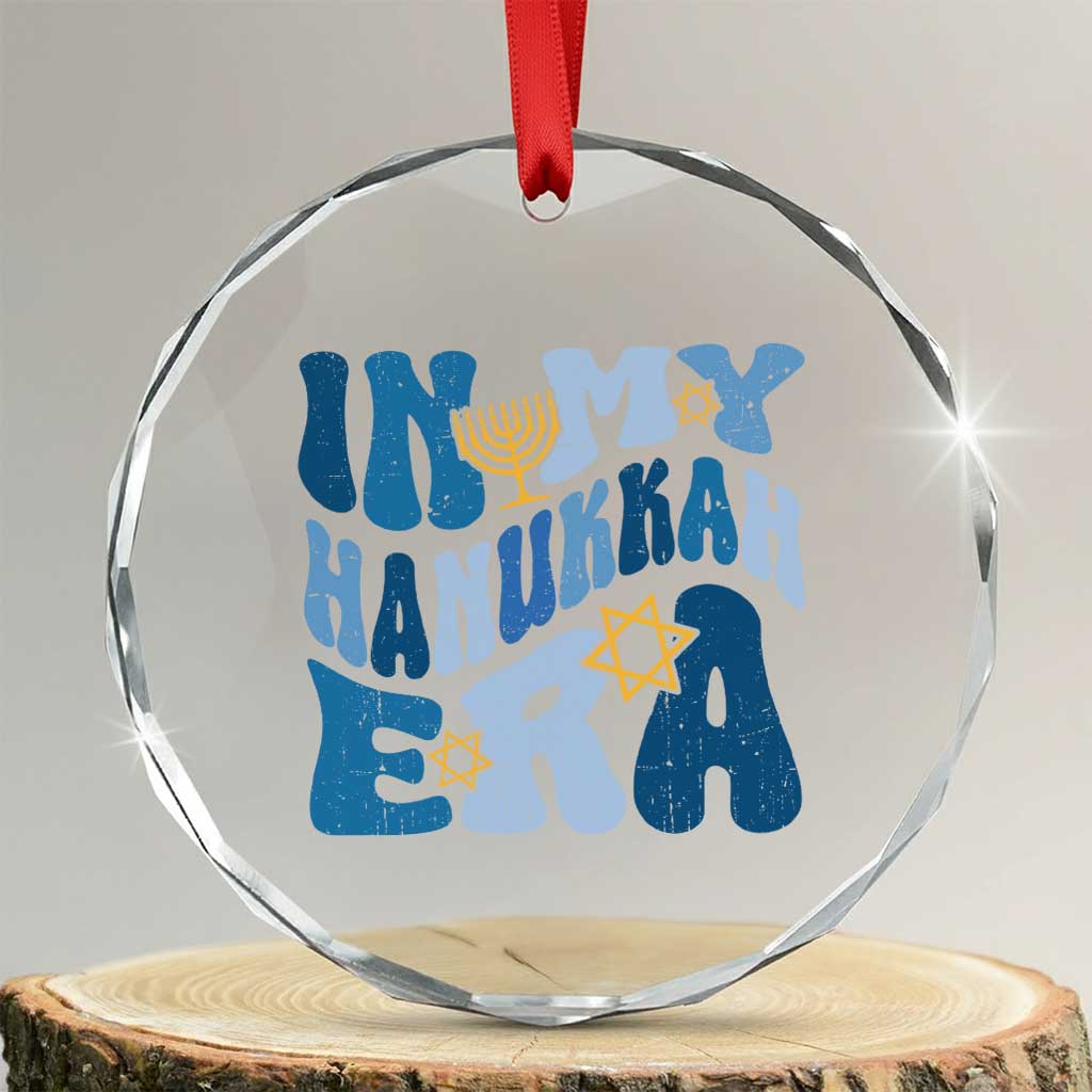 In My Hanukkah Era Crystal Glass Ornament Groovy Chanukkah Jewish TS09